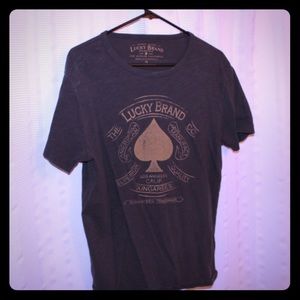 Charcoal Lucky Brand Spade Graphic T-shirt